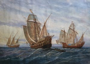 De drie karvelen van Christoffel Columbus