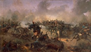 Derde Onafhankelijkheidsoorlog, Prins Umberto op het plein van Villafranca, 24 juni 1866 door Raffaele Pontremoli