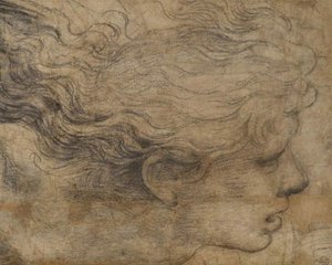 Hoofd van een Engel door Raffaello Sanzio Raphael
