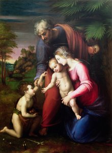 Heilige Familie met Johannes de Doper, 1513-14