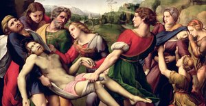 De Kruisafneming (detail) door Raffaello Sanzio Raphael