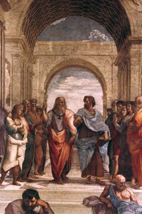 De School van Athene, detail (Plato & Aristoteles), 1508-1511