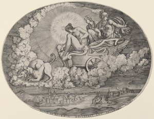 De Strijdwagen van Diana door Raimondi School