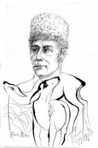 Franz Marc / Tekening van Rainer Ehrt door Rainer Ehrt