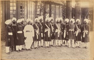 Dienaren van Zijne Edelachtbare, de gouverneur van Punjab door Raja Deen Dayal