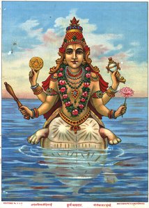 Kurma Avatar door Raja Ravi Varma door Raja Ravi Varma