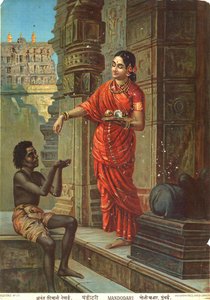 Mandodari gebaseerd op Raja Ravi Varma