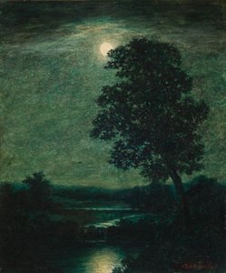 Maanlicht 1883 door Ralph Albert Blakelock