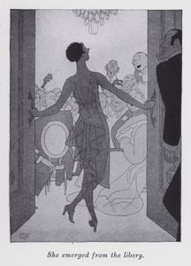 Illustratie voor "But Gentlemen Marry Brunettes" door Anita Loos