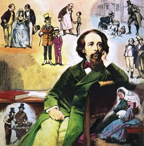 Charles Dickens met zijn personages door Ralph Bruce
