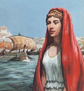 Helena van Troje (kleurenlitho)