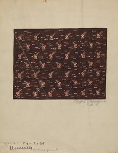 Calico print door Ralph N. Morgan