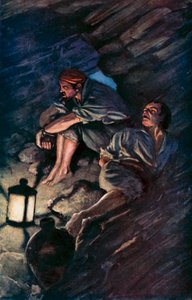 Illustratie voor Robinson Crusoe door Daniel Defoe door Ralph Noel Pocock