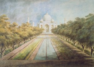 Taj Mahal (aquarel op papier) door Ram Sita