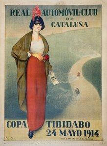 Real Automovil Club de Cataluna (Poster) door Ramón Casas