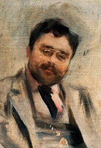 Portret van Isaac Albeniz op 34-jarige leeftijd (detail)