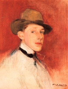 Studie voor een portret van koning Alfonso XIII (of Alphonse de Bourbon) (1886-1941) (detail) door Ramon Casas i Carbo
