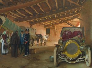 Het koetshuis door Ramon Casas i Carbo
