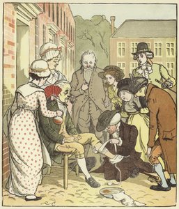 Een Elegie Over De Dood Van Een Gekke Hond door Randolph Caldecott