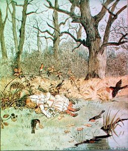 Kinderen in het bos (ballade) door Randolph Caldecott