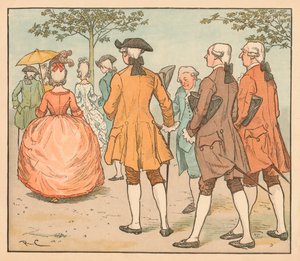 Haar liefde werd gezocht... Door twintig aanbidders en meer, c1885, 1934 door Randolph Caldecott