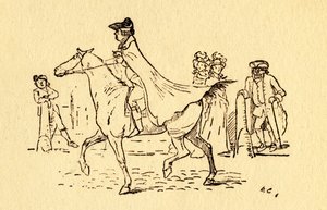 John Gilpin vertrekt op zijn reis naar Edmonton, 1878, ca. 1918 door Randolph Caldecott
