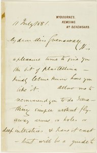 Brief aan Kate Greenaway door Randolph Caldecott