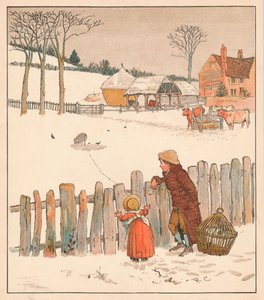De vogelval, midden-late 19e eeuw door Randolph Caldecott