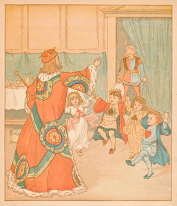 De Koning van Harten, Geroepen voor die Taarten, 1880 door Randolph Caldecott