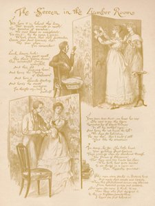 Het scherm in de opslagkamer, 1886 door Randolph Caldecott