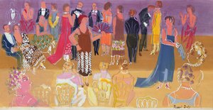 Een receptie in het hoofdkwartier van de haven-admiraal door Raoul Dufy