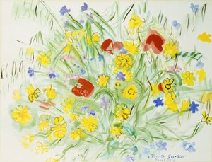 Boeket wilde bloemen; Bouquet de Fleurs des Champs door Raoul Dufy