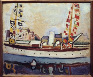 Bolwerkboot, 20e eeuw (olieverf op doek)