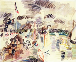 Caudebec, c.1913 (gouache op papier) door Raoul Dufy