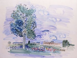 Chantilly - De Derby van 1928; Chantilly - De Derby van 1928 door Raoul Dufy