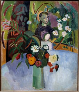 Jeanne in de bloemen