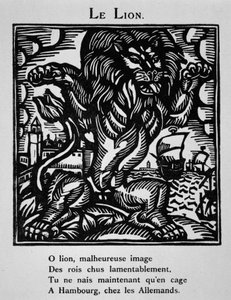 De leeuw - in "Le Bestiaire ou cortège d