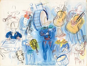 Mexicaans concert; Mexicaans concert door Raoul Dufy