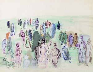 Op het gazon door Raoul Dufy