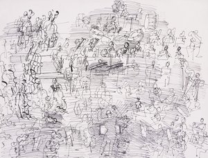 Orkest; Orchestre door Raoul Dufy
