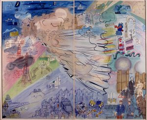 Schilderij "La Fee Electricite" van Raoul Dufy (1877-1953)