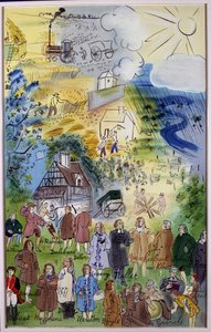 Schilderij "La Fee Electricite" van Raoul Dufy (1877 - 1953)