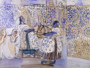 Receptie in Marrakech; Receptie a Marrakech door Raoul Dufy