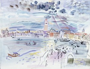 Riva degli Schiavoni, Venetië door Raoul Dufy