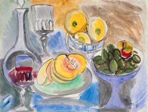 Stilleven, c.1923 (aquarel op papier) door Raoul Dufy