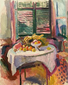 Stilleven met gesloten luiken door Raoul Dufy