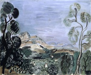 De baai van Saint-Jeannet, ca.1922-23 (olieverf op doek) door Raoul Dufy