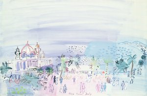 Het casino van Nice, ca. 1936 (gouache en aquarel op papier)