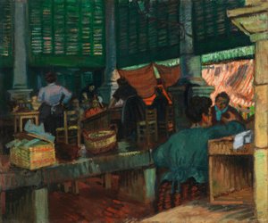 De vismarkt, Marseille door Raoul Dufy