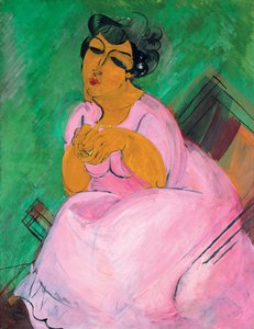 The Lady in Pink; La Dame en Rose door Raoul Dufy